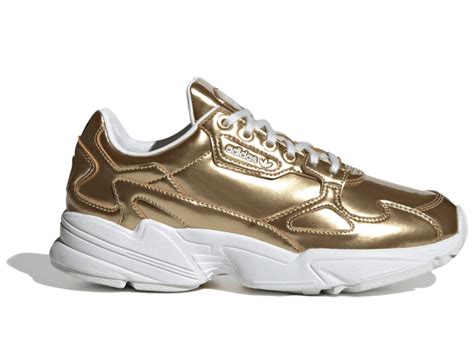 adidas falcon wit goud|adidas Falcon Gold Metallic Crystal White (Women's).